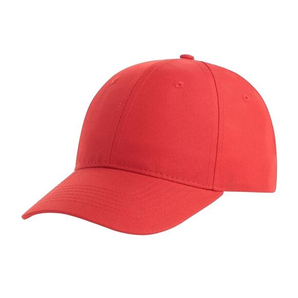 Atlantis Recy Six Recycled Polyester Baseball Cap / Red - Picture 1 of 3